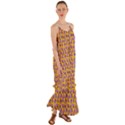Tropical Orange Avocadoes Cami Maxi Ruffle Chiffon Dress View1