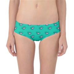 Zodiac Bat Pink Teal Classic Bikini Bottoms