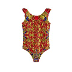 Ml 196 Kids  Frill Swimsuit