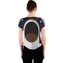 Astronaut Space Astronomy Universe Crew Neck Crop Top View2