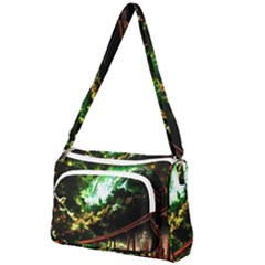 Science Fiction Forward Futuristic Front Pocket Crossbody Bag