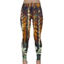 Forest Woods Trees Night Shadows Classic Yoga Leggings View1