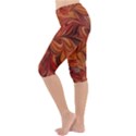 Marbled Paper Mottle Color Movement Lightweight Velour Cropped Yoga Leggings View2