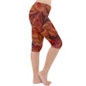 Marbled Paper Mottle Color Movement Lightweight Velour Cropped Yoga Leggings View3