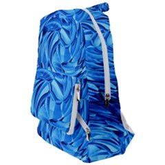 Strudel Blue White Light Blue Travelers  Backpack