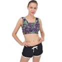 Background Design Art Artwork V-Back Sports Bra View1