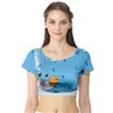 Patokip Short Sleeve Crop Top View1