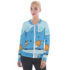 Patokip Velour Zip Up Jacket