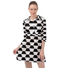 Hexagons Pattern Tessellation Mini Skater Shirt Dress by Mariart