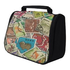 Old Vintage Japanese Mix Stamp Full Print Travel Pouch (small)