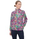 Red green spots                          Women Half Zip Windbreaker View1