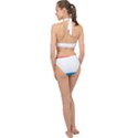 Luxembourg Country Europe Flag Halter Side Cut Swimsuit View2
