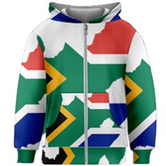 Africa Borders Country Flag Kids  Zipper Hoodie Without Drawstring by Sapixe