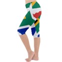 Africa Borders Country Flag Lightweight Velour Cropped Yoga Leggings View2