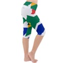 Africa Borders Country Flag Lightweight Velour Cropped Yoga Leggings View3