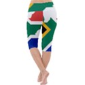 Africa Borders Country Flag Lightweight Velour Cropped Yoga Leggings View4