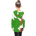 Zambia Flag Map Geography Outline Kids  Double Breasted Button Coat View2