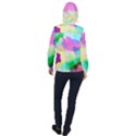 Watercolors spots                              Women Hooded Front Pocket Windbreaker View2