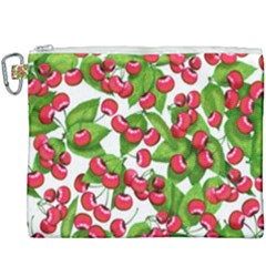 Cherry Leaf Fruit Summer Canvas Cosmetic Bag (xxxl) by Mariart