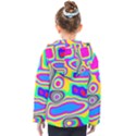Colorful shapes                              Kids  Hooded Puffer Jacket View2