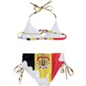 Belgium Country Europe Flag Kids  Classic Bikini Set View2