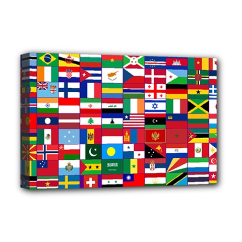 Flags Countries International Deluxe Canvas 18  X 12  (stretched)