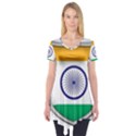Flag India Nation Country Banner Short Sleeve Tunic  View1