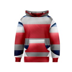 Costa Rica Flag Country Symbol Kids  Pullover Hoodie by Sapixe