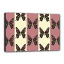Butterflies Pink Old Old Texture Canvas 18  x 12  (Stretched) View1