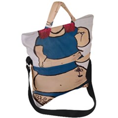 Sexy N Sassy Fold Over Handle Tote Bag by Abigailbarryart