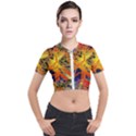 Board Circuits Control Center Trace Short Sleeve Cropped Jacket View1