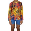 Board Circuits Control Center Trace Kids  Long Sleeve Swimwear View1