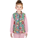 Colorful paint strokes on a white background                                 Kid s Puffer Vest View1