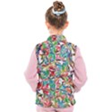 Colorful paint strokes on a white background                                 Kid s Puffer Vest View2