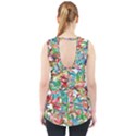 Colorful paint strokes on a white background                                  Cut Out Tank Top View2