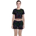 Neon waves                                 Crop Top and Shorts Co-Ord Set View1