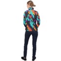 Rectangles in retro colors                                  Women Half Zip Windbreaker View2