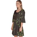 Pineapples pattern Velour Kimono Dress View2