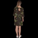 Pineapples pattern Velour Kimono Dress View4