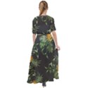 Pineapples pattern Waist Tie Boho Maxi Dress View2