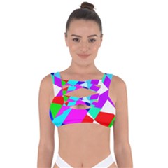 Patchwork Bandaged Up Bikini Top