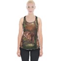 Awesome Wolf In The Darkness Of The Night Piece Up Tank Top View1