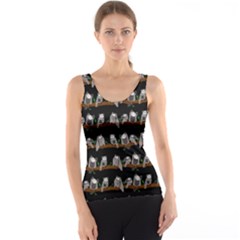 Cute Owl Pattern Tank Top