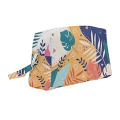 Tropical Pattern Wristlet Pouch Bag (medium) by Valentinaart