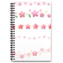 Sakura Border Cherry Blossom 5.5  x 8.5  Notebook View1