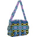 Yellow and blue ovals                                  Buckle Multifunction Bag View2