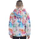 Paint splashes canvas                                      Men s Hooded Puffer Jacket View2
