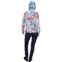 Paint splashes canvas                                      Women Hooded Front Pocket Windbreaker View2