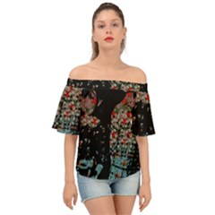 Coffee Anyone Off Shoulder Short Sleeve Top