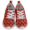 Nerdy 60s  Girl Pattern Orange Kids  Lightweight Sports Shoes View1